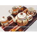 Haonai Hohe qulaity bunte Keramik Teekanne Kaffeetasse Sets